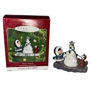 Hallmark 2001 Keepsake Frosty Friends Collection Vintage Ornament Original Box